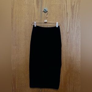 Dark green velvet American Apparel pencil skirt